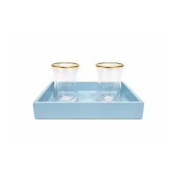طقم أكواب (استكانة) "بودوم ميتيور" ذهبي بجدار مزدوج سعة 100 مل - 6 قطع Bodum Melior Gold Double Wall Istikana Glass 100ml - 6-Piece Set