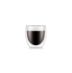 طقم أكواب "بودوم بافينا" بجدار مزدوج سعة 250 مل - قطعتان Bodum Pavina Double Wall Glass 250ml - 2-Piece Set