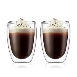طقم أكواب "بودوم بافينا" بجدار مزدوج سعة 360 مل - قطعتان Bodum Pavina Double Wall Glass 360ml - 2-Piece Set