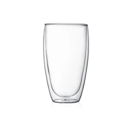 طقم أكواب "بودوم بافينا" بجدار مزدوج سعة 450 مل - قطعتان Bodum Pavina Double Wall Glass 450ml - 2-Piece Set