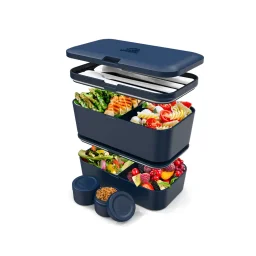 صندوق غداء "أومامي" قابل للتكديس (Nestable Bento Box) - لون كحلي Umami Nestable Bento Box - Navy Blue