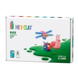 هي كلاي - حشرات: فرس النبي، حلزون، يرقانة، 6 علب HEY CLAY - Bugs: Mantis, Snail, Caterpillar 6 Cans