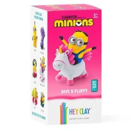 هي كلاي - ديف وفلافي، سلسلة "مينيونز"، 5 علب HEY CLAY - Dave & Fluffy, Series Minions, 5 cans