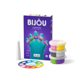 هي كلاي - خواتم الكائنات الفضائية، سلسلة "بيجو"، 3 علب Hey Clay Alien Rings, series Bijou, 3 cans