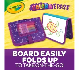 كرايولا - لوحة السفر القابلة للمسح وإعادة التلوين Crayola Color & Erase Reusable Travel Board