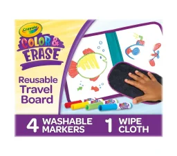 كرايولا - لوحة السفر القابلة للمسح وإعادة التلوين Crayola Color & Erase Reusable Travel Board