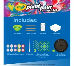 كرايولا - مجموعة صب الطلاء القابل للغسل Crayola Washable Paint Pour Set