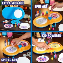 كرايولا - إصدار "ديلوكس" لآلة الرسم بالدوران والحلزون Crayola Spin & Spiral Deluxe Edition