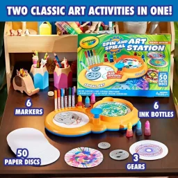 كرايولا - إصدار "ديلوكس" لآلة الرسم بالدوران والحلزون Crayola Spin & Spiral Deluxe Edition