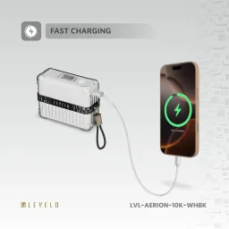 ليفيلو (Levelo) باور بانك محمول آيريون (Aerion) بسعة 10000 مللي أمبير بتصميم الكابينة Levelo Aerion Portable 10000mAh Power Bank With Cabin Design
