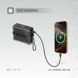 ليفيلو (Levelo) باور بانك محمول آيريون (Aerion) بسعة 10000 مللي أمبير بتصميم الكابينة - إصدار (Variant) Levelo Aerion Portable 10000mAh Power Bank With Cabin Design - Variant