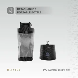 ليفيلو (Levelo) خلاط آيروفليكس (AeroFlex) محمول بـ 6 شفرات وبسعة 6000 مللي أمبير، مصنوع من ألياف الكربون Levelo AeroFlex 6 Blades Portable 6000mAh Carbon Fiber Blender