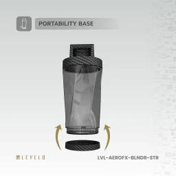 ليفيلو (Levelo) خلاط آيروفليكس (AeroFlex) محمول بـ 6 شفرات وبسعة 6000 مللي أمبير، مصنوع من ألياف الكربون Levelo AeroFlex 6 Blades Portable 6000mAh Carbon Fiber Blender
