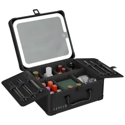 ليفيلو (Levelo) منظم حقيبة مكياج إيليت (Elite) مع مرآة Levelo Elite Makeup Box Organizer With Mirror