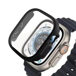 غطاء حماية ساعة آبل هايفن لنسخة الترا - أسود 49 مم Hyphen Apple Watch Protector Ultra - Black 49mm