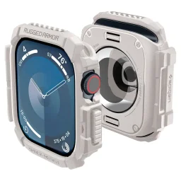 حافظة حماية سبيجن روغد آرمور لساعة آبل إصدار السلسلة 10 مقاس 42 ملم - بيج ديون Spigen Apple Watch Series 10 42mm Rugged Armor Case - Dune Beige