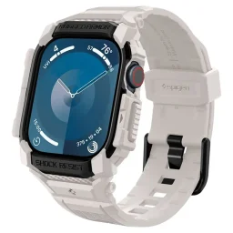 حافظة حماية سبيجن روغد آرمور برو لساعة آبل إصدار السلسلة 10 مقاس 42 ملم - بيج ديون Spigen Apple Watch Series 10 42mm Rugged Armor Pro Case - Dune Beige