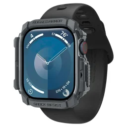 حافظة حماية سبيجن روغد آرمور لساعة آبل إصدار السلسلة 10 مقاس 46 ملم - رمادي داكن Spigen Apple Watch Series 10 46mm Rugged Armor Case - Dark Gray