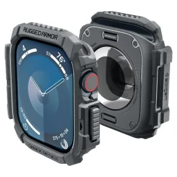 حافظة حماية سبيجن روغد آرمور لساعة آبل إصدار السلسلة 10 مقاس 46 ملم - رمادي داكن Spigen Apple Watch Series 10 46mm Rugged Armor Case - Dark Gray