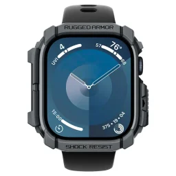 حافظة حماية سبيجن روغد آرمور لساعة آبل إصدار السلسلة 10 مقاس 46 ملم - رمادي داكن Spigen Apple Watch Series 10 46mm Rugged Armor Case - Dark Gray