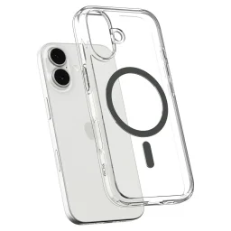 حافظة حماية سبيجن ألترا هيبريد ماغ فيت لجهاز آيفون 17 - جرافيت شفاف Spigen iPhone 17 Ultra Hybrid MagFit Case - Clear Graphite