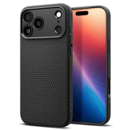 حافظة حماية سبيجن ليكويد إير لجهاز آيفون 17 برو - أسود مطفي Spigen iPhone 17 Pro Liquid Air Case - Matte Black