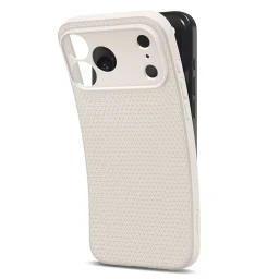 حافظة حماية سبيجن ليكويد إير لجهاز آيفون 17 برو - تيتانيوم طبيعي Spigen iPhone 17 Pro Liquid Air Case - Natural Titanium