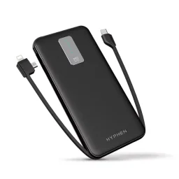 بنك طاقة (باور بانك) هايفن سلسلة X نحيف بسعة 10 آلاف مللي أمبير - شحن سريع Hyphen X Series 10K MAH Slim Powerbank - FAST CHARGE