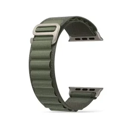 سوار ساعة أبل (سير) هايفن - لأبل ألترا 49 مم - نايلون لوب مقاس وسط - أخضر Hyphen Watch Strap - Apple Ultra 49mm - Nylon Loop Medium - Green