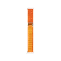 سوار ساعة أبل (سير) هايفن - لأبل ألترا 49 مم - نايلون لوب مقاس وسط - برتقالي Hyphen Watch Strap - Apple Ultra 49mm - Nylon Loop Medium - Orange