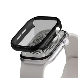 غطاء حماية ساعة آبل هايفن ديفندر السلسلة 10 - أسود 46 مم Hyphen DEFENDR Apple Watch Protector Series 10 - Black 46mm
