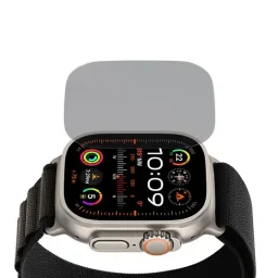 لاصق حماية شاشة زجاجي لساعة أبل هايفن مع أدوات تركيب - ألترا 2/ألترا (49 مم) Hyphen Apple Watch Tempered Glass with Applicator - Ultra2/Ultra (49mm)