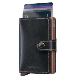 محفظة بطاقات سيكريد ميني واليت ميروم - أسود وردي Secrid Miniwallet Mirum Black-Rose