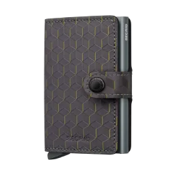 محفظة بطاقات سيكريد ميني واليت أوبتيكال - رمادي أصفر Secrid Miniwallet Optical Grey-Yellow
