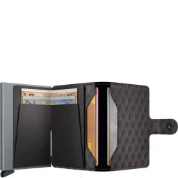 محفظة بطاقات سيكريد ميني واليت أوبتيكال - رمادي أصفر Secrid Miniwallet Optical Grey-Yellow