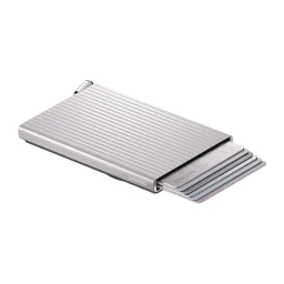 محفظة بطاقات سيكريد بريميوم كاردبروتيكتور بلس مضلعة لماج سيف - فضي Secrid Premium Cardprotector+ Fluted for MagSafe Silver