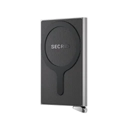 محفظة بطاقات سيكريد بريميوم كاردبروتيكتور بلس مضلعة لماج سيف - فضي Secrid Premium Cardprotector+ Fluted for MagSafe Silver