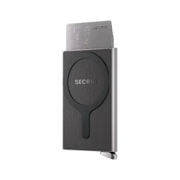 محفظة بطاقات سيكريد بريميوم كاردبروتيكتور بلس مضلعة لماج سيف - فضي Secrid Premium Cardprotector+ Fluted for MagSafe Silver
