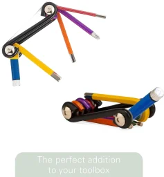 كيكر لاند أداة متعددة الاستخدامات قوس قزح مع إضاءة Kikkerland Rainbow Multi-Tool with Light