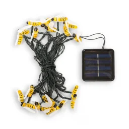 كيكر لاند شريط إضاءة LED على الطاقة الشمسية شكل نحلة Kikkerland Solar Bee String Lights