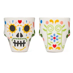 كيكر لاند كؤوس مشروب شوغار سكال Kikkerland Sugar Skull Shot Glasses