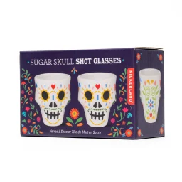 كيكر لاند كؤوس مشروب شوغار سكال Kikkerland Sugar Skull Shot Glasses