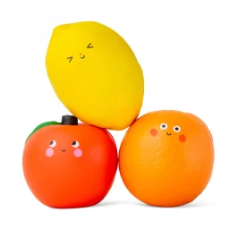 كيكر لاند ألعاب ضغط على شكل فواكه كيدوكي Kikkerland Kidoki Fruit Squishies