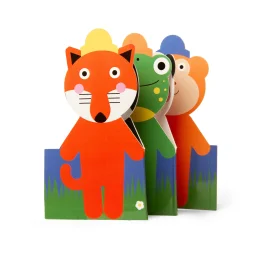 كيكر لاند ملصقات أزياء الحيوانات كيدوكي Kikkerland Kidoki Animal Dress-Up Stickers