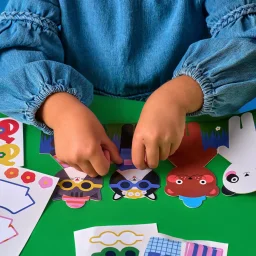 كيكر لاند ملصقات أزياء الحيوانات كيدوكي Kikkerland Kidoki Animal Dress-Up Stickers