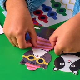 كيكر لاند ملصقات أزياء الحيوانات كيدوكي Kikkerland Kidoki Animal Dress-Up Stickers