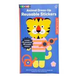 كيكر لاند ملصقات أزياء الحيوانات كيدوكي Kikkerland Kidoki Animal Dress-Up Stickers