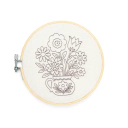 كيكر لاند إبرة نفش باقة أزهار Kikkerland Flower Bouquet Punch Needle