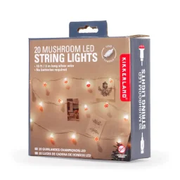 كيكر لاند شريط إضاءة LED بـ 20 فطرًا Kikkerland 20 Mushroom LED String Lights