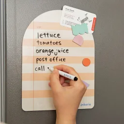 كيكر لاند لوحة ملاحظات مغناطيسية وردي Kikkerland Magnetic Memo Board Pink